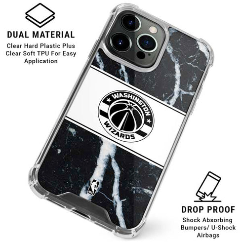 NBA Washington Wizards Marble iPhone 16 Pro Clear Case